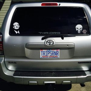 blacked out tail lights