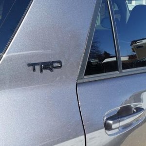 Another shot TRD badging