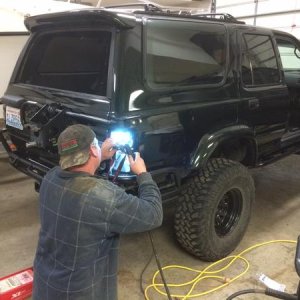 Fabbing in Hilux Surf Tire Carrier
