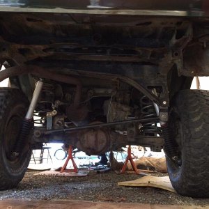 Finished up rear lift, Skyjacker M 95s (Canadian Rust)