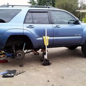 OME 895 coil swap in progress