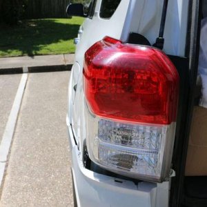 Rear light fixture, remained intact, when I carelessly slowly backed into a small pine tree, which caused damage to the plastic bumper cover only.  I'