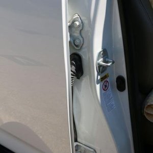 Passenger door, no damage on any doors.