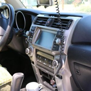 Interior view of dash.