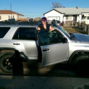Very rare to see her this clean. Purple haired chic is not a factory option.