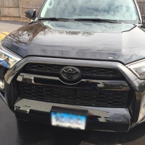front emblem blacked out