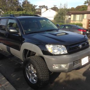 2010 FJ Cruiser Springs and Bilstein Shocks, Maxtrac Spindles, Daystar 1.5" Rear Spacers