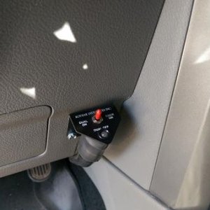 Kodiak Dual battery control mounting location.