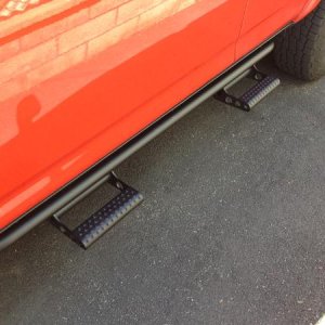 N-Fab rock rails with detachable steps.