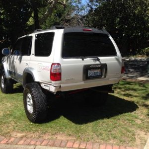 Rear bumper off