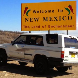Driving the 4Runner home from CO Springs.