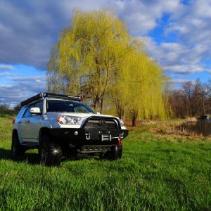 New front bumper and winch
