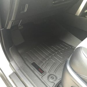 Black WeatherTech Digital Fit Floor Mats Installed