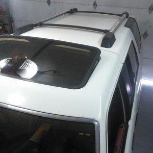 2015 4Runner OEM roof rack, modified & installed on 89 4runner removable top.