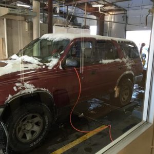 My brothers 99 base 5 speed standard 4 wheel drive 2.7l. It's getting emissions and all you Denver guys will reconize where this is...( passed with fl