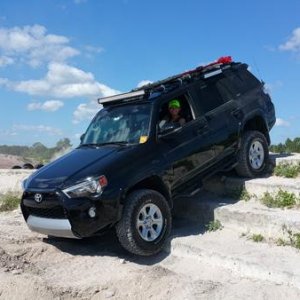 Putting the lift and KO2's to work on some fairly wicked steps