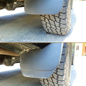 Trimmed ridiculous mud flaps.