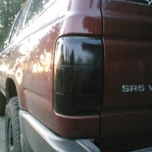 Tinted tail lights