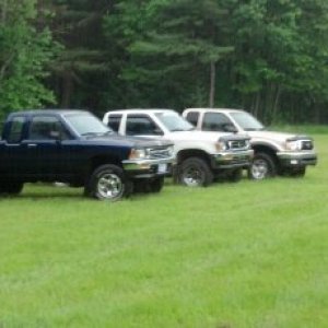 1993 (250,000),1993 (201,000) ,2001 (125,000) pickups