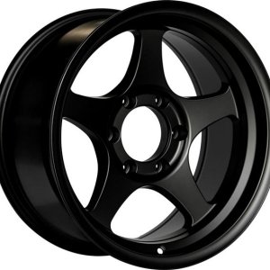 FN Wheels Five Star - Matte Black
Diameter: 17"
Width: 8.5"
Offset: -6mm
Backspacing: 4.5"
Load rating: 955KG (2,100lbs+)
Weight: 22lbs (approximate)
