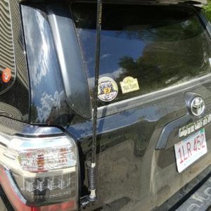 Wilson CB antenna and Cobra 75 WX ST installed.