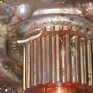 chipped crank timing pulley