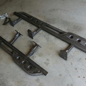 Metal Tech trail sliders, ready for final finish.