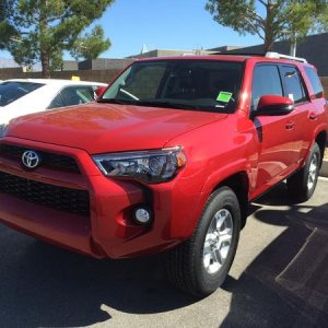 At dealer and only 4Runner on lot is my favorite color.