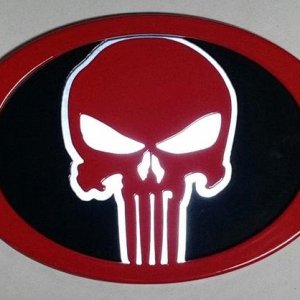 Punisher Grille Emblem (Backlit at ambient lighting)