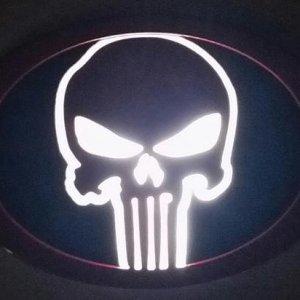Punisher Grille Emblem (Backlit with no lighting)