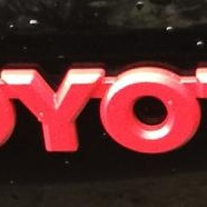 Rear Toyota Emblem