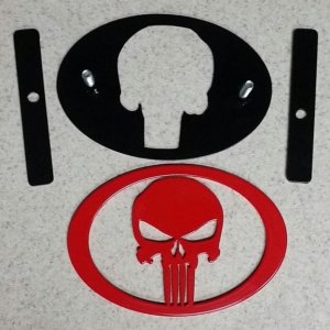 Punisher Grille Emblem (Disassembled)