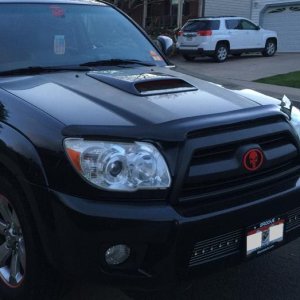 Front Grille with Punisher Emblem (From Angle)