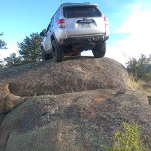 Tarryall, Co 
The rock really asked for it....