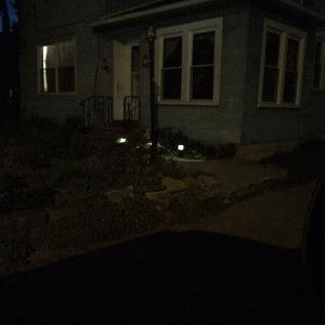 Lights off (with street light behind me as well)