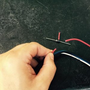 Harness with section removed