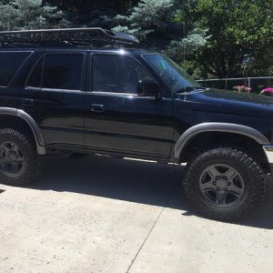 New Tires/ Wheels. Fender flares and wheels with some fresh paint