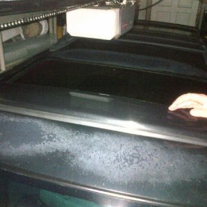 Roof before paint refresh
