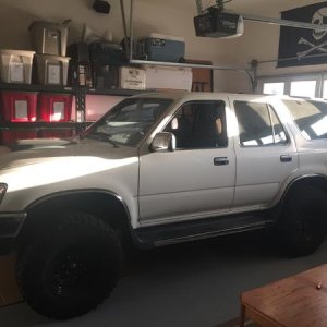 In the garage