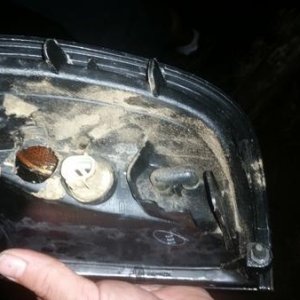 3/4 paddle bit in the side marker light to relocate the turn signals after my savage offroad bumper was installed with my mod squad brothers