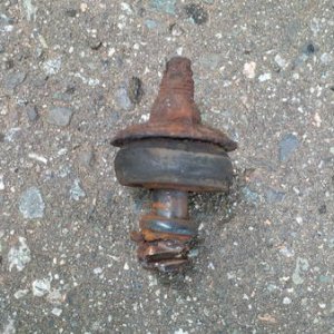 Pretty sure that gob of rust was a nut at one time