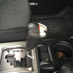 TRD Shift knob installed