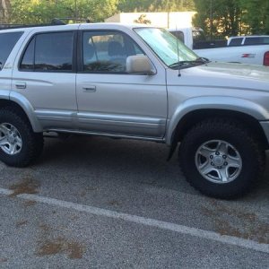 Mine without running boards.  New radiator, shocks, LBJ's, OTR's.