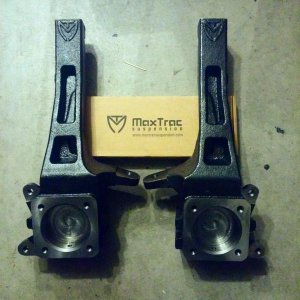 Being rwd and going through woops, I needed bulkier and better spindles. I went and ordered Maxtrac Spindles 4inch Lift!