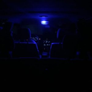 Blue LED Drivers Map Light from the back