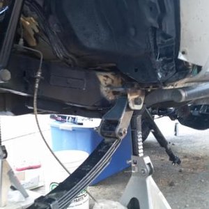 Mount outside the frame. It worked out that from the original "Toyota width" location that was frenched into the frame, i was able to simply move it t