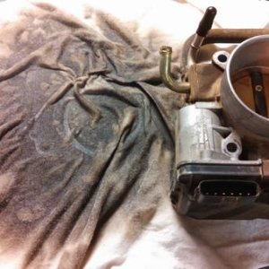 Cleaned the throttle body.