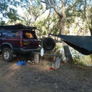 4runner with my Hennesy Jungle Hammock