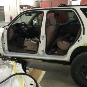 I asked the wife it I could keep the doors off for the summer...she quickly anwsered back "why, so you can be a want to be Jeep!!"  Wow...needless to 