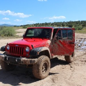 I pulled this nice looking Rubicon out of a mud pit near Sedona.